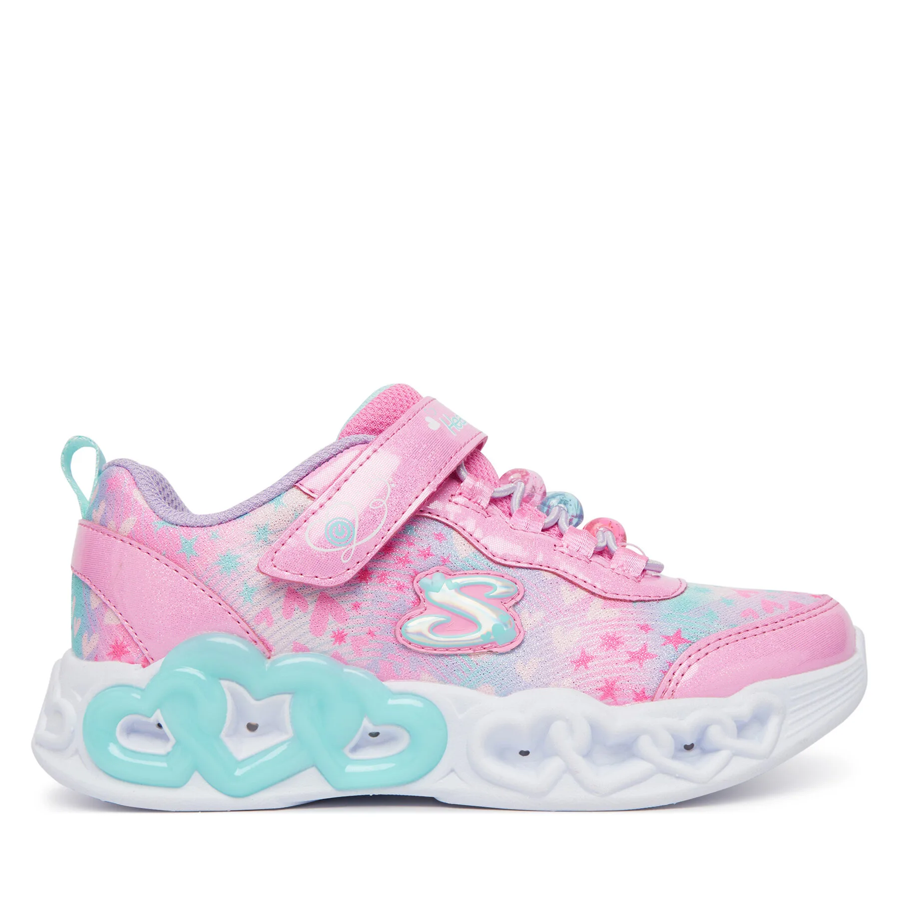 Сникърси Skechers Infinite Heart Lights 303261L/PKMT Розов – Маратонки за момичета