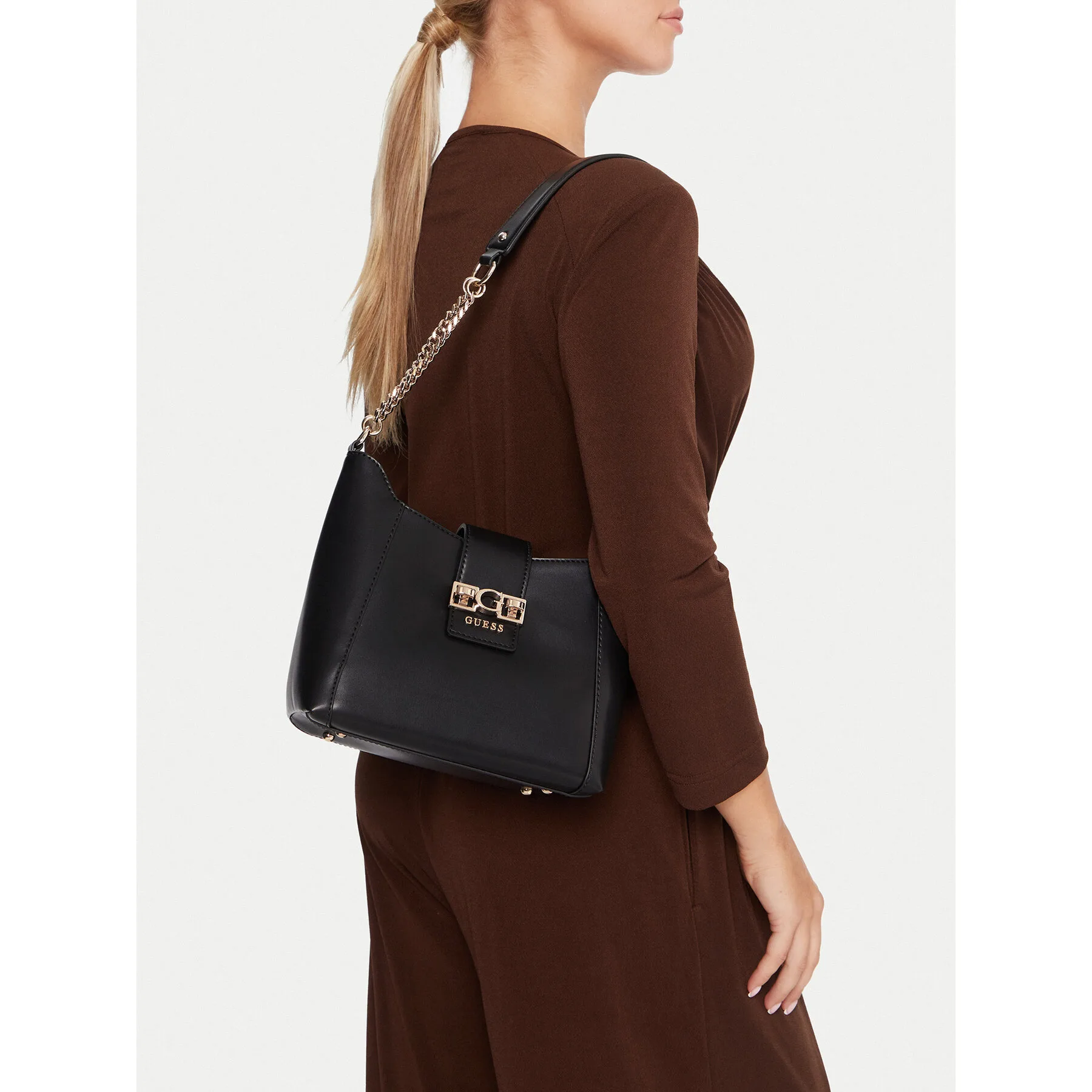 Дамска чанта Guess Jane HWVG98 черна – Черен – Класически дамски чанти
