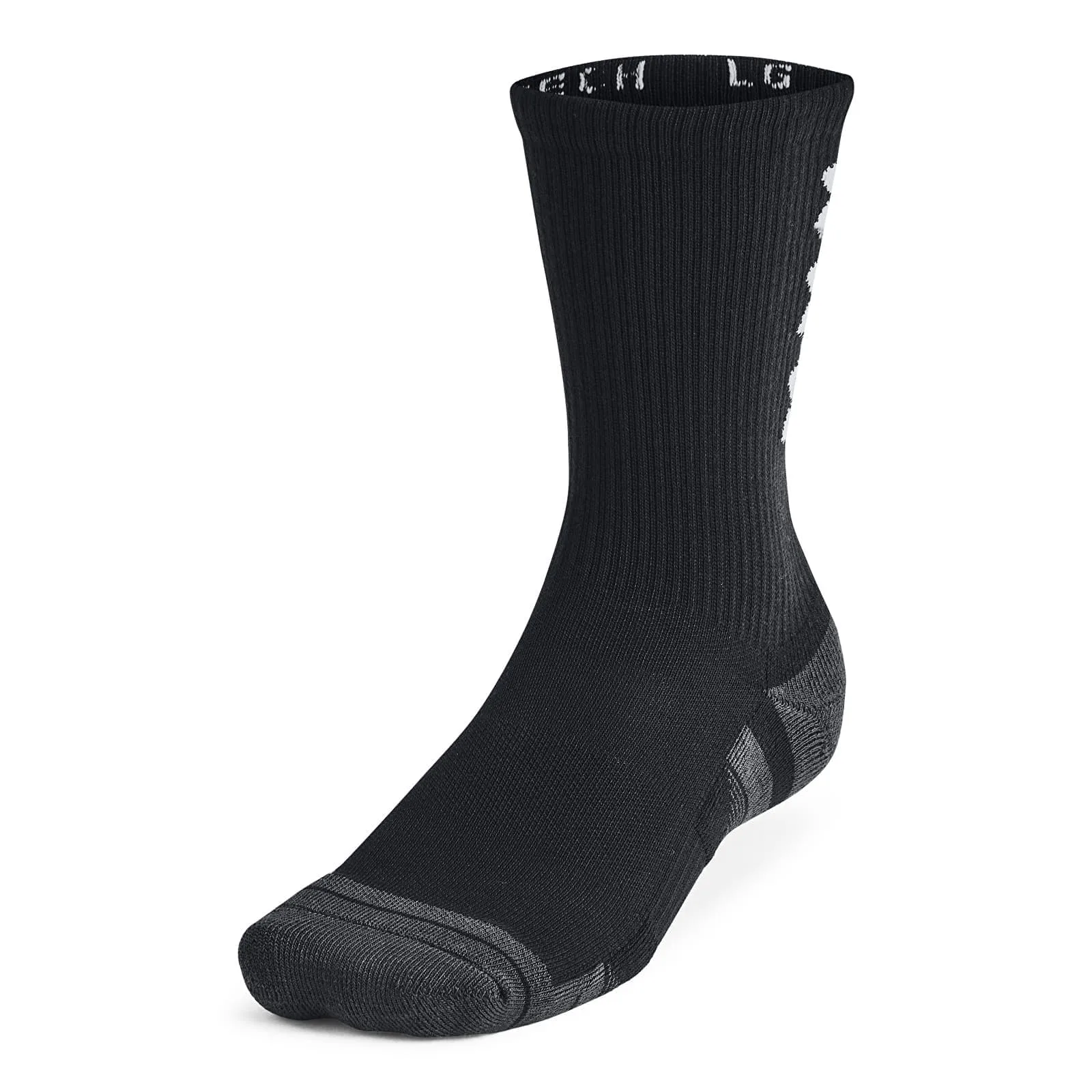 Мъжки чорапи Under Armour Perf Tech Nov Crew 3 бр. черни/бели – Black|White