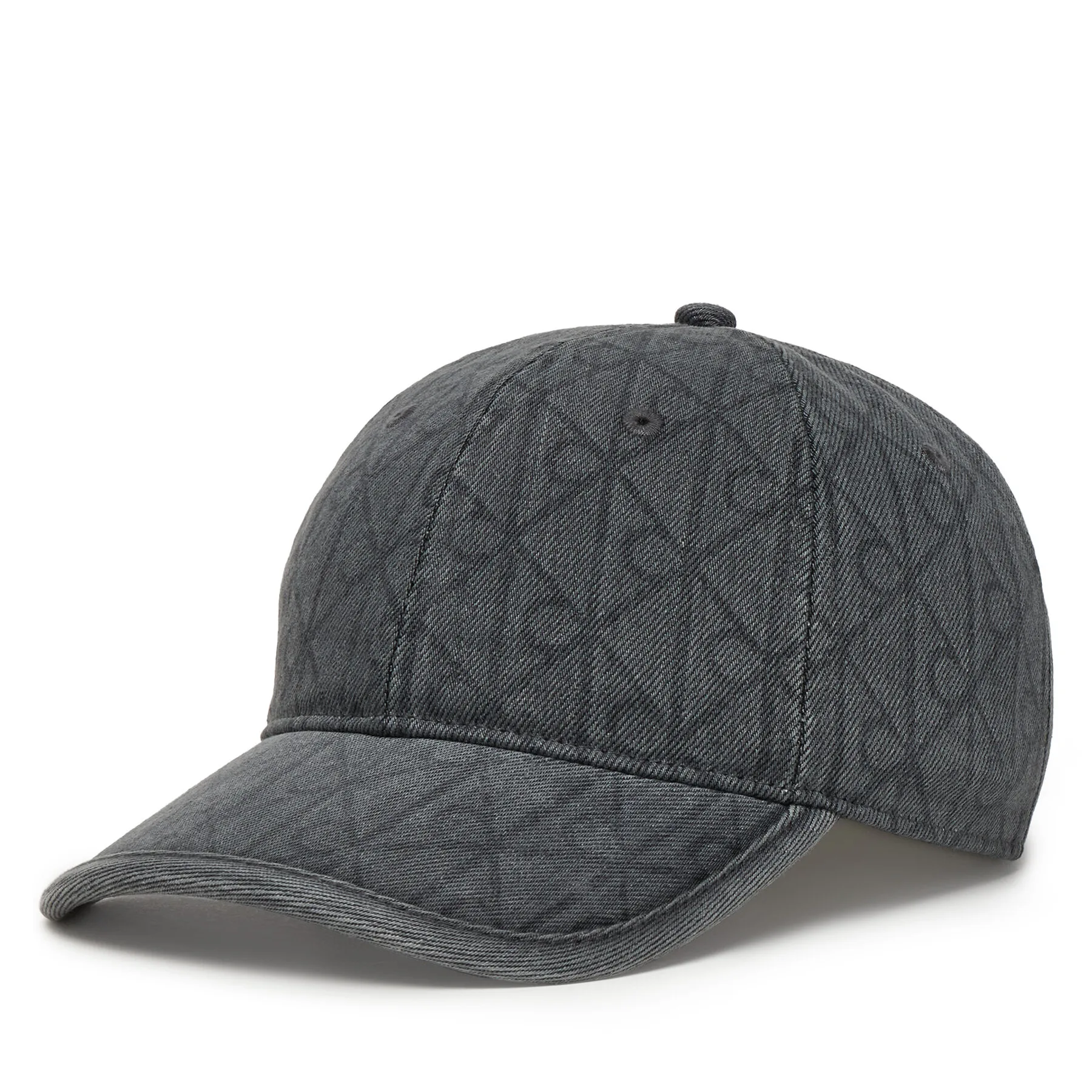 Дамска шапка с козирка Calvin Klein Denim Emblem Burnout сива – Шапки с козирка