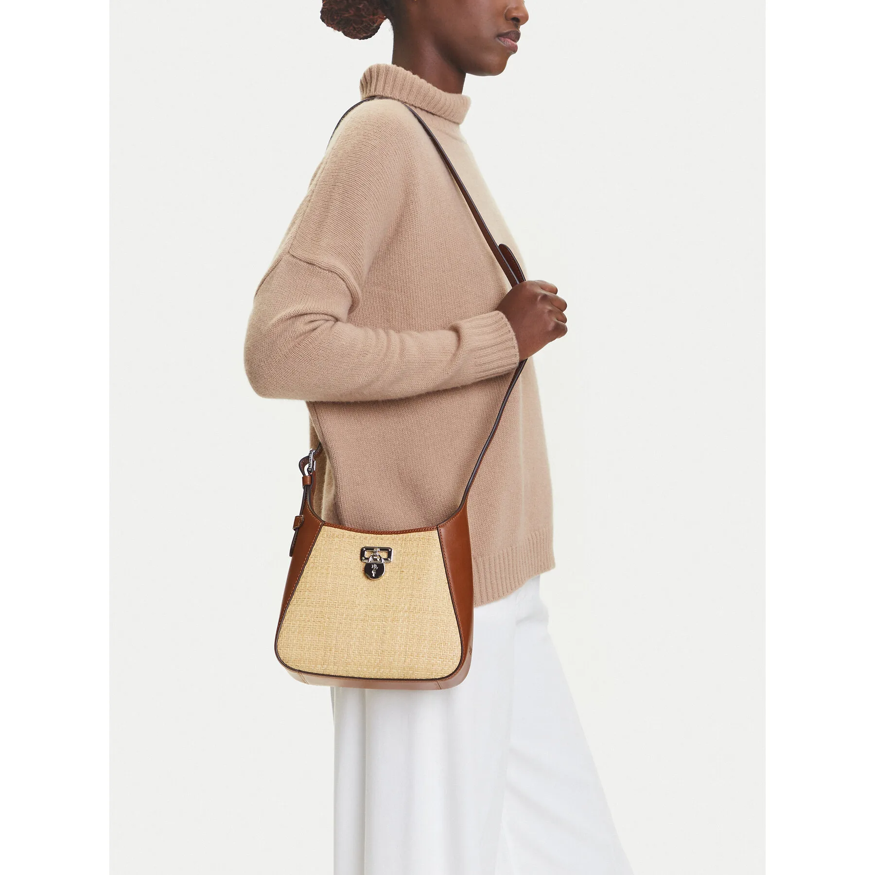 Дамска чанта LAUREN RALPH LAUREN 431966751001 кафява – Класически дамски чанти