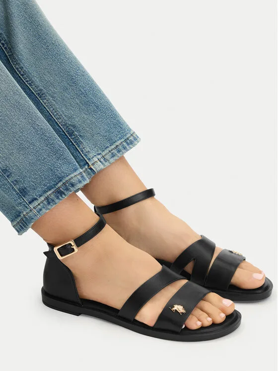 U.S. Polo Assn. Сандали EO-CASSIE003W/6Y1 Черен – Дамски сандали
