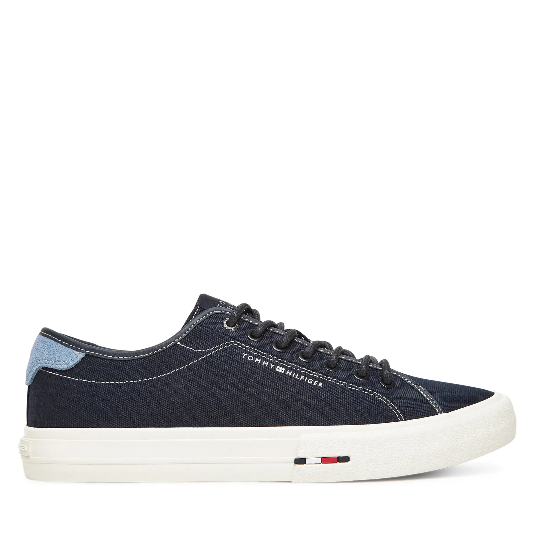 Гуменки Tommy Hilfiger Hi Vulc Street Canvas FM0FM05515 Тъмносин – Мъжки ниски кецове