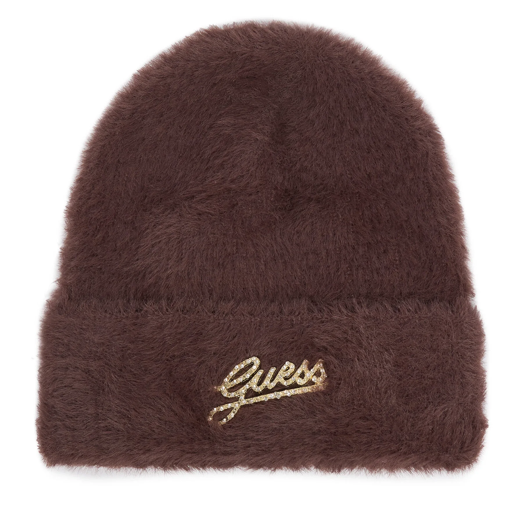 Шапка Guess AW5633 POL01 Кафяв – Зимни шапки