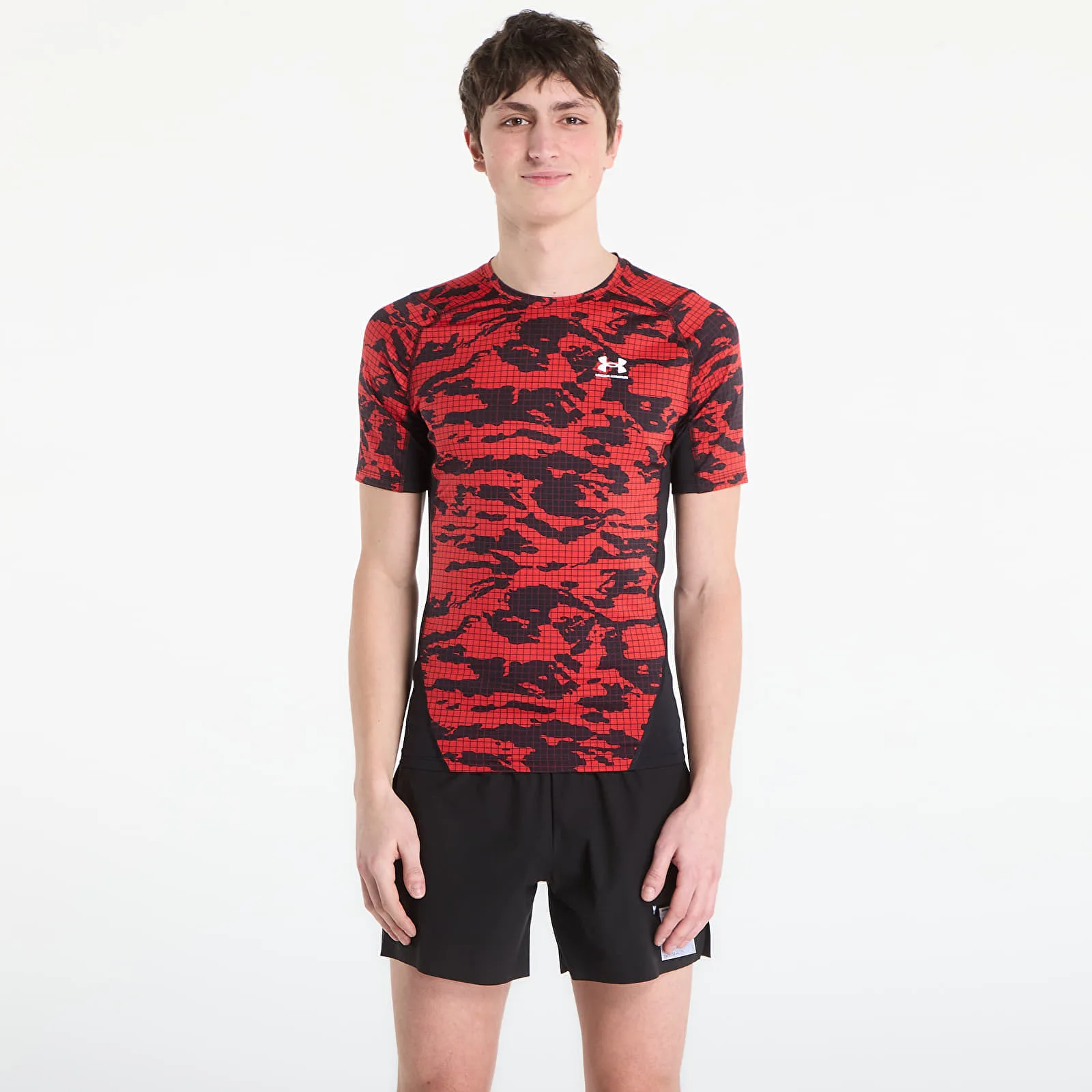 Тениска Under Armour HG Printed SS Tee Black XL – Мъжки тениски