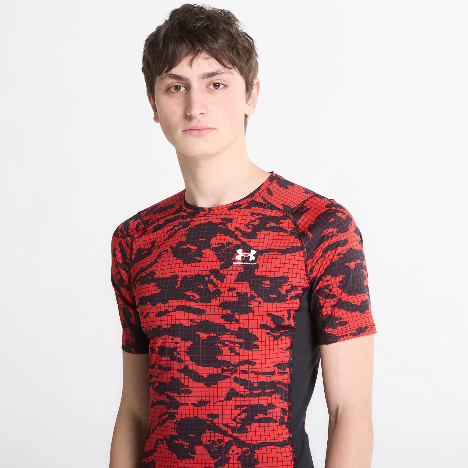 Тениска Under Armour HG Printed SS Tee Black XL – Мъжки тениски