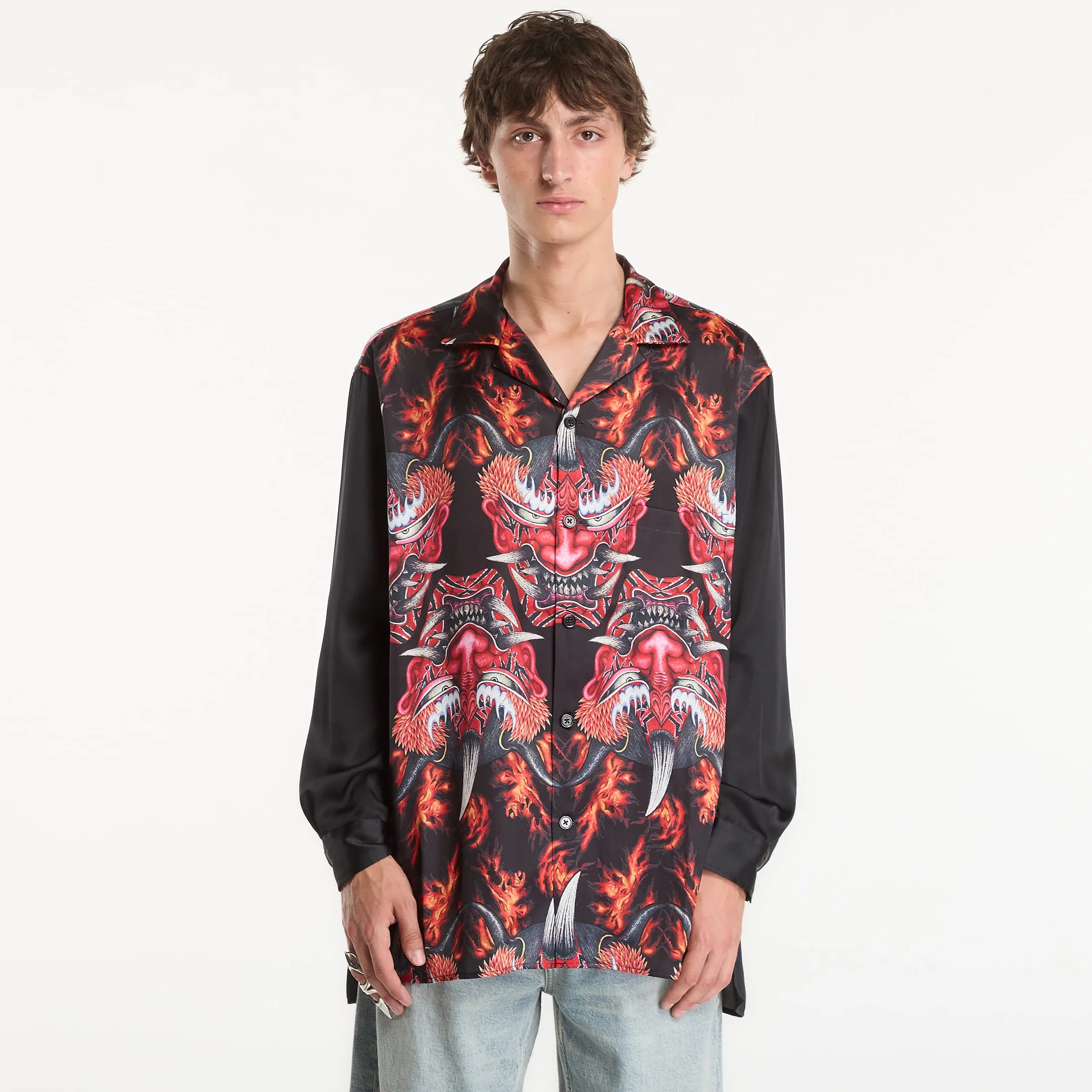 Риза Y-3 Satin Graphic многоцветна – Multicolor – Ризи