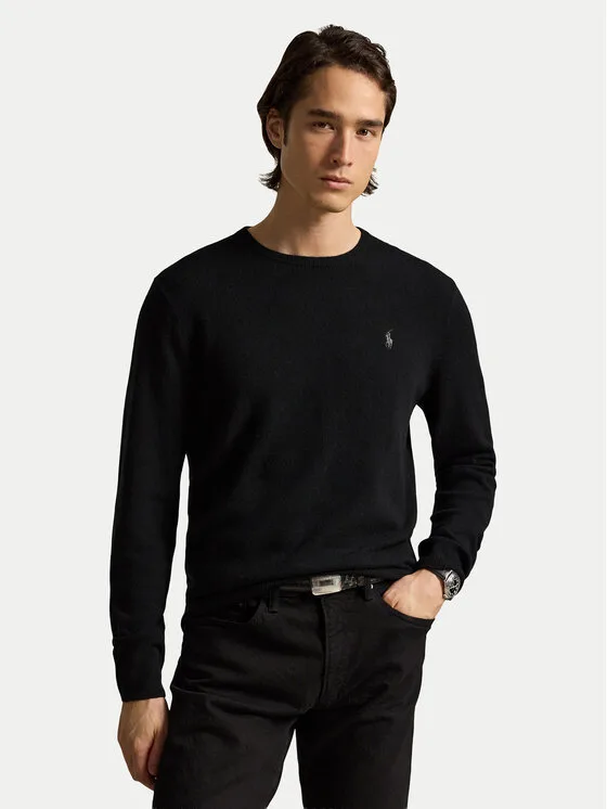 Polo Ralph Lauren Пуловер 710974148003 Черен Regular Fit – Мъжки пуловери и жилетки