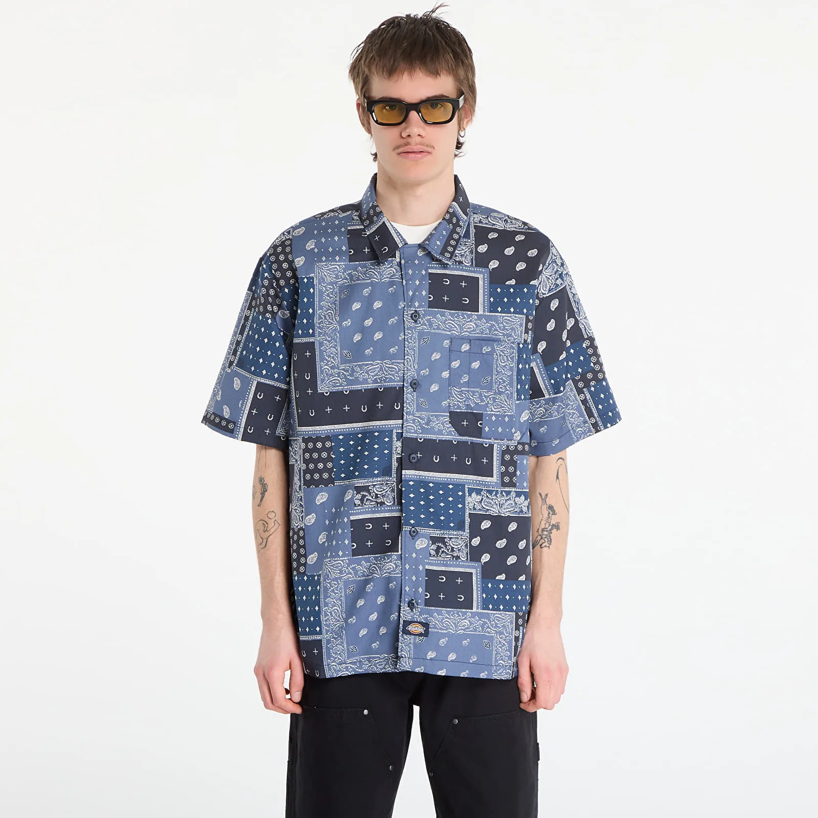 Риза Dickies Glandorf Shirt Ss Dark Navy XL – Мъжки ризи