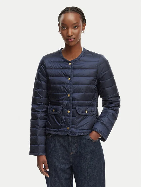 Tommy Hilfiger Преходно яке WW0WW49660 Тъмносин Slim Fit – Дамски преходни якета