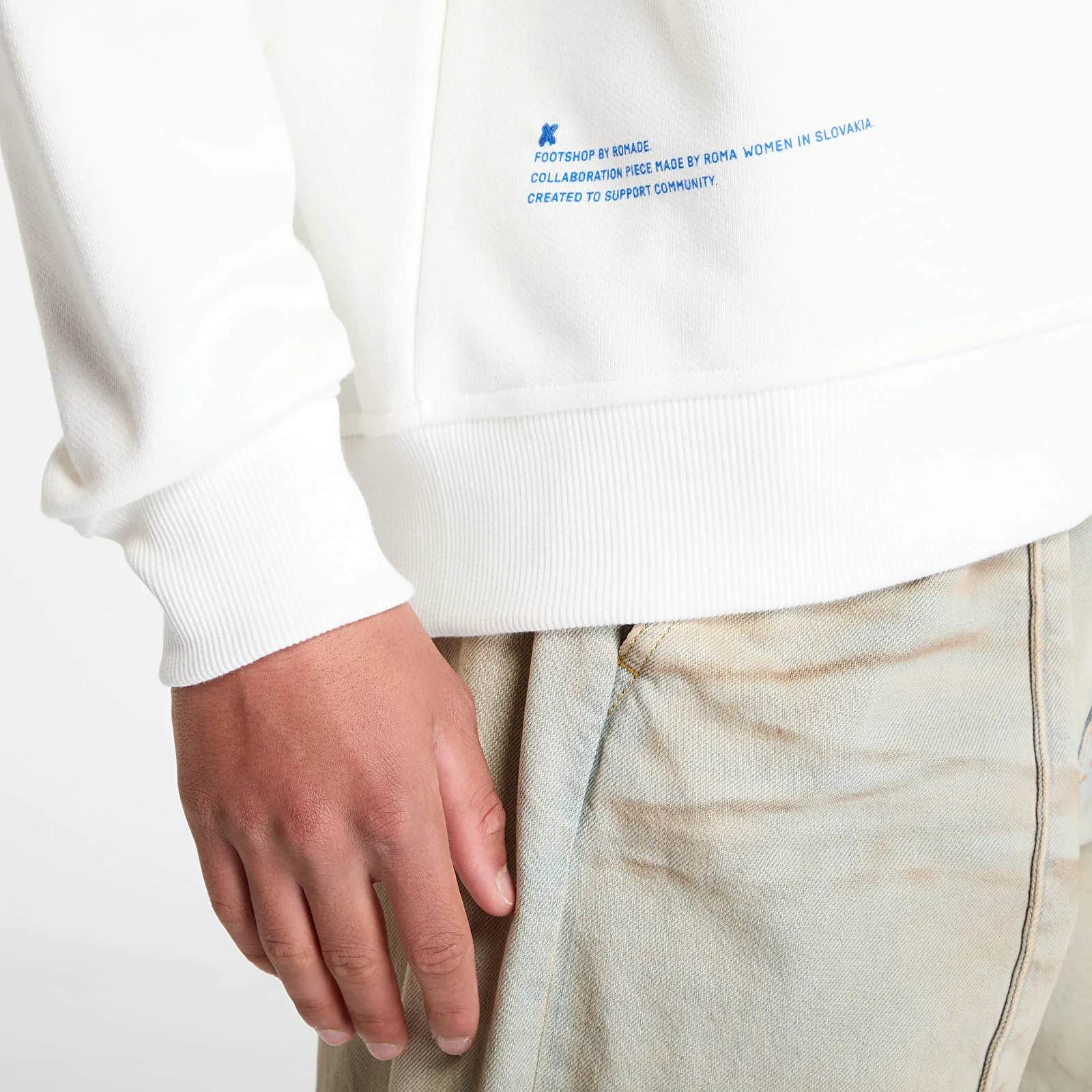 Суитшърт FTSHP RFTW Crewneck UNISEX Off White XL – Мъжки суитшърти и худита