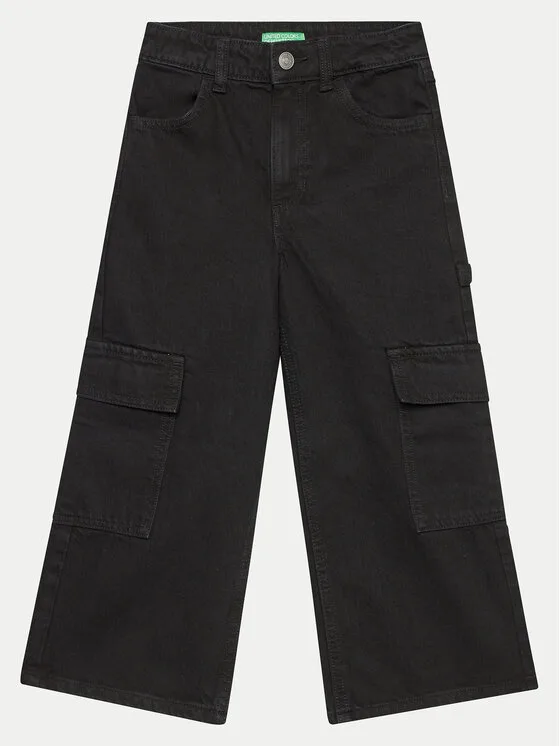 Детски дънки United Colors Of Benetton 4AW7CE035 черни – Черен