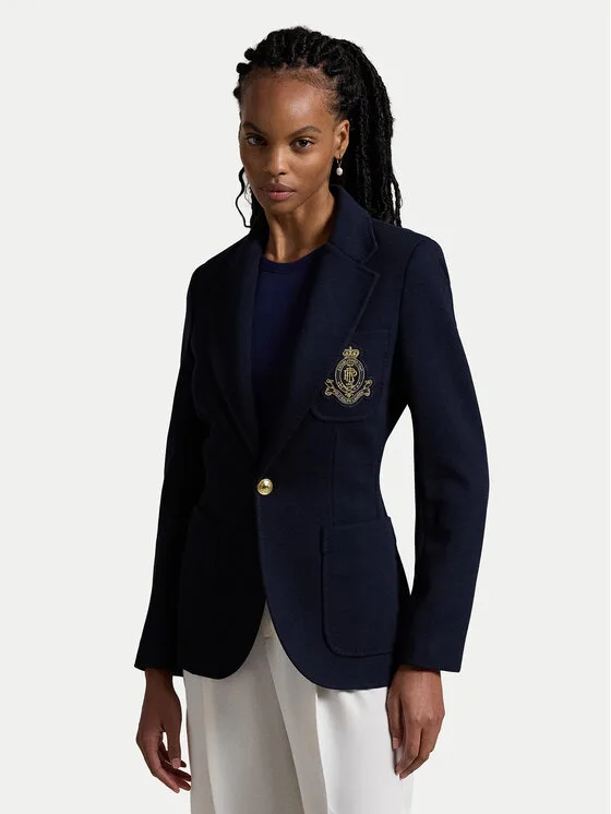 Дамско сако Polo Ralph Lauren тъмносиньо – Дамски сака и жакети