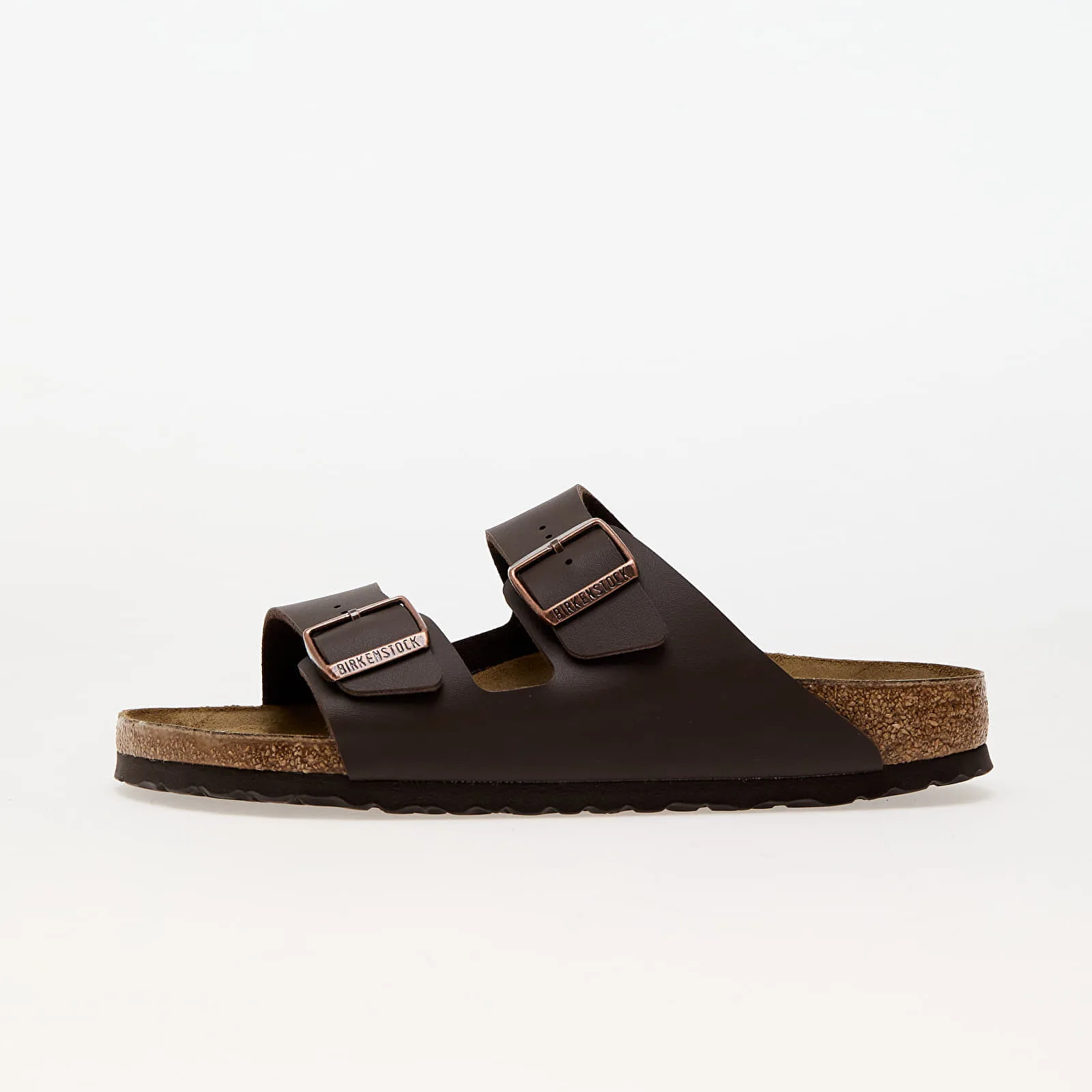 Дамски чехли Birkenstock Arizona Birko-Flor тъмнокафяви – Dark Brown