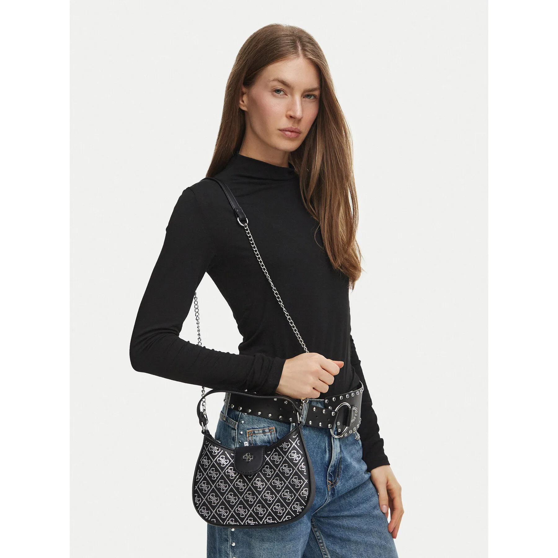 Дамска чанта Guess J6BZ34 W4046 Черен – Класически дамски чанти