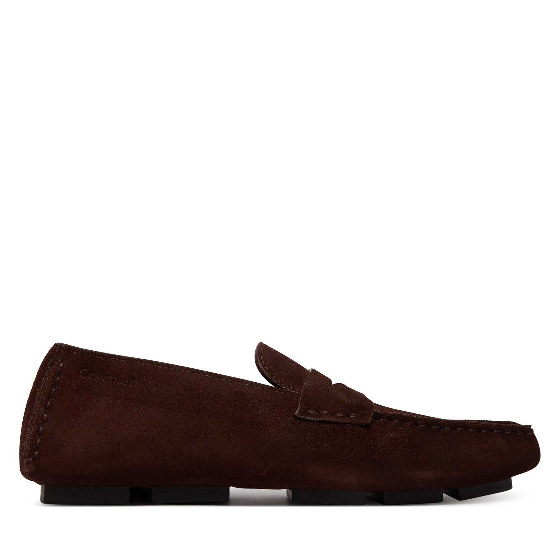 Мокасини Calvin Klein Square Driver Suede HW0HW02844 Бордо – Дамски мокасини