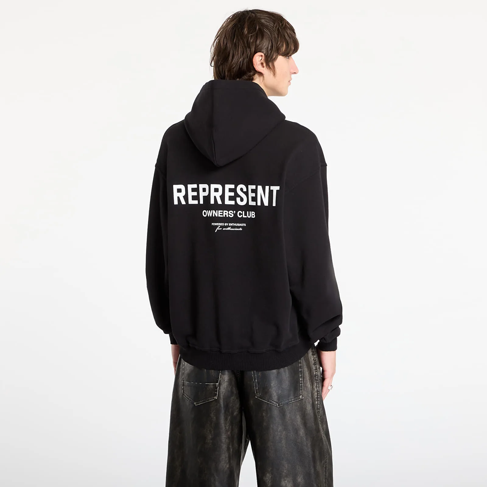 Мъжки суитшърт с качулка REPRESENT Owners Club черен – Black – Мъжки худита