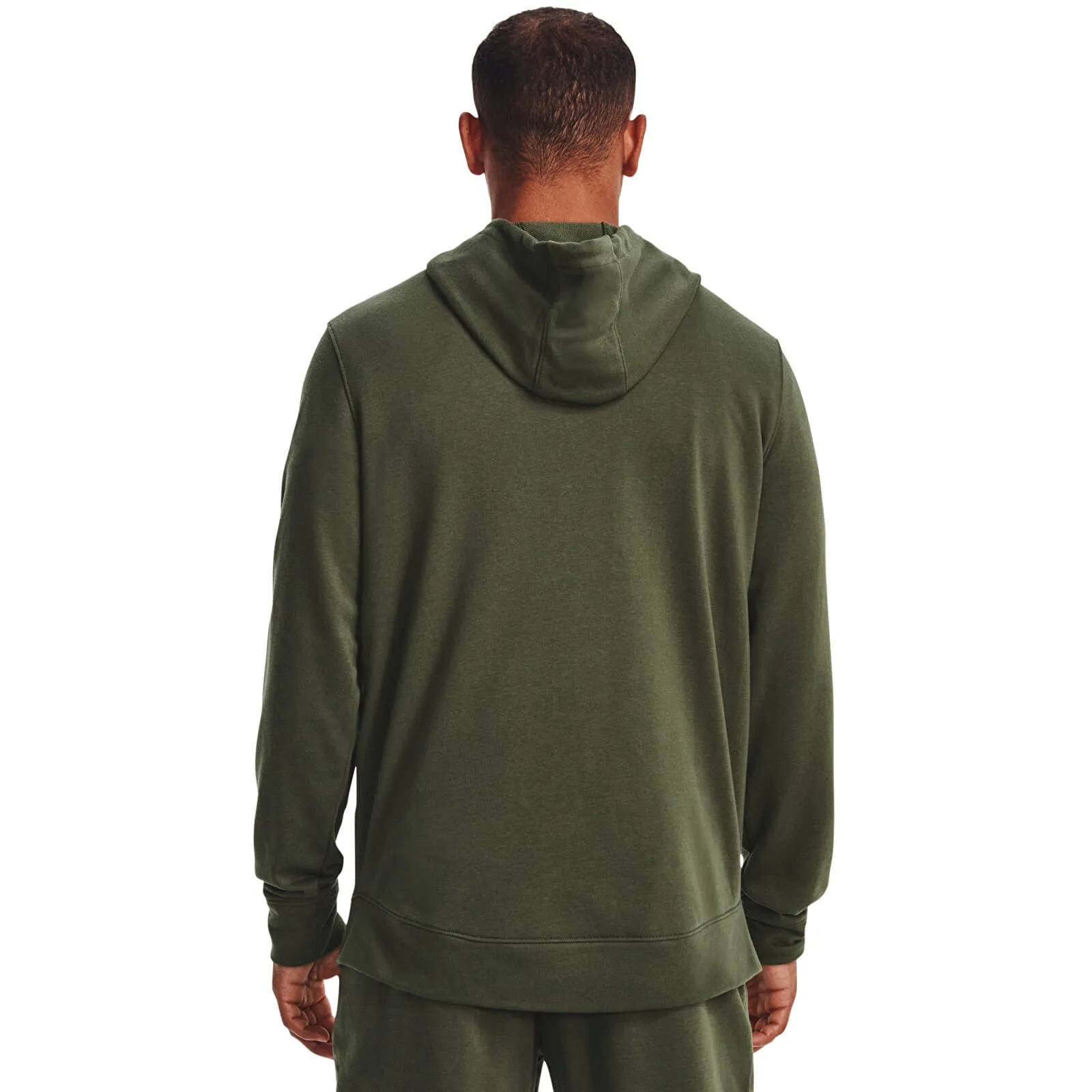 Мъжки суитшърт Under Armour Rival Terry LC FZ зелен – Green – Мъжки суитшърти без цип