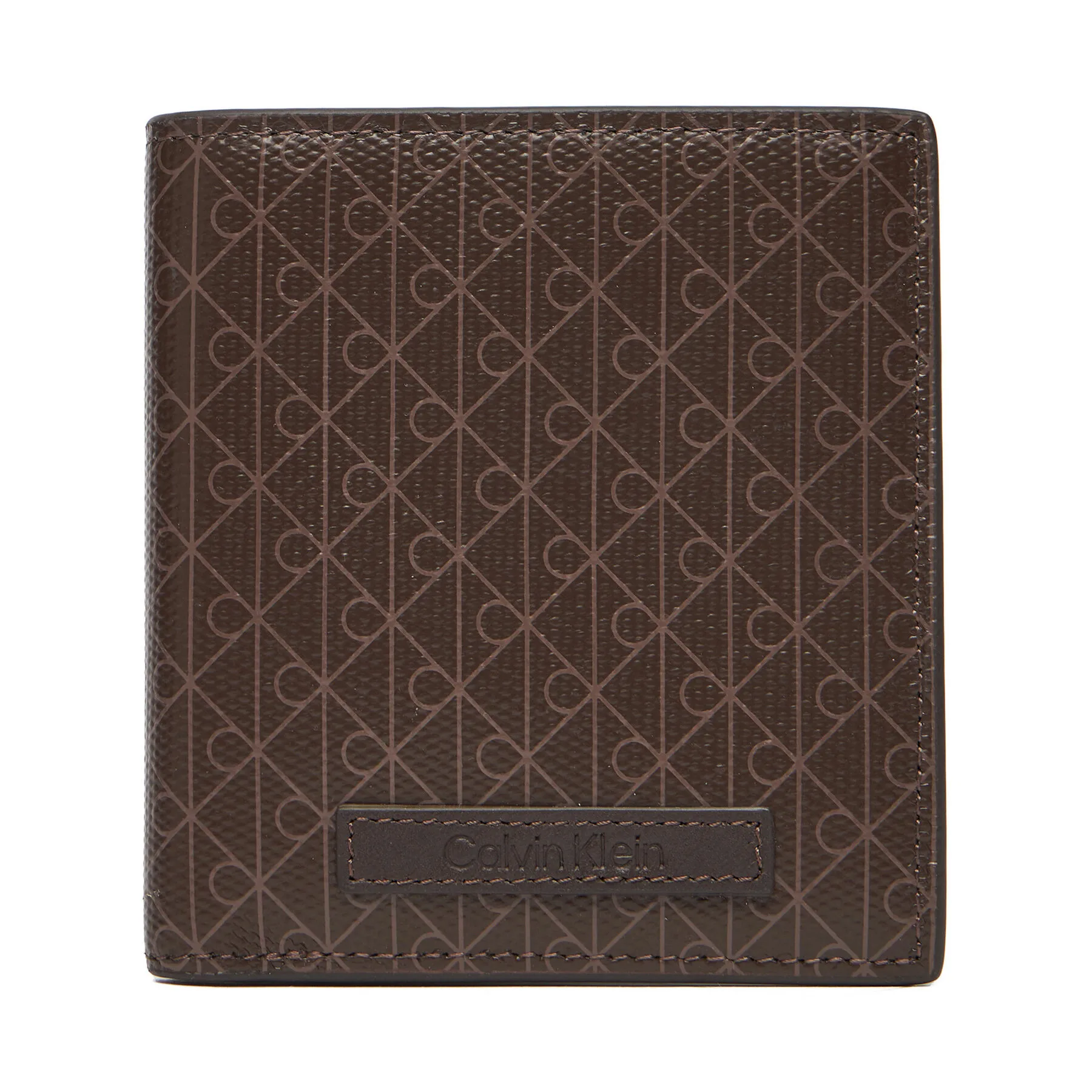 Дамско портмоне Calvin Klein Coated Ns Slim Billfold кафяво – Дамски портмонета