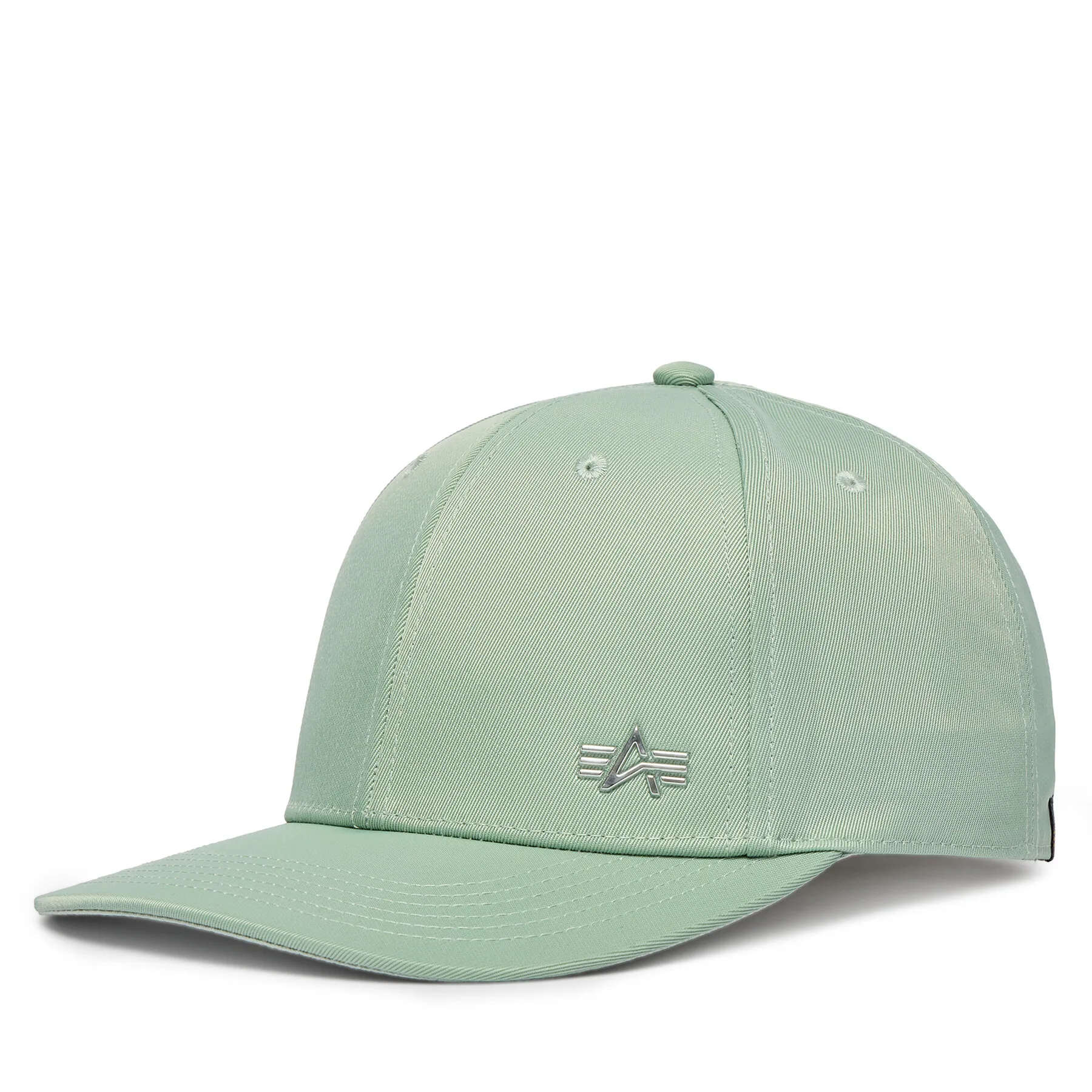 Мъжка шапка с козирка Alpha Industries Metal Label зелена – Шапки с козирка