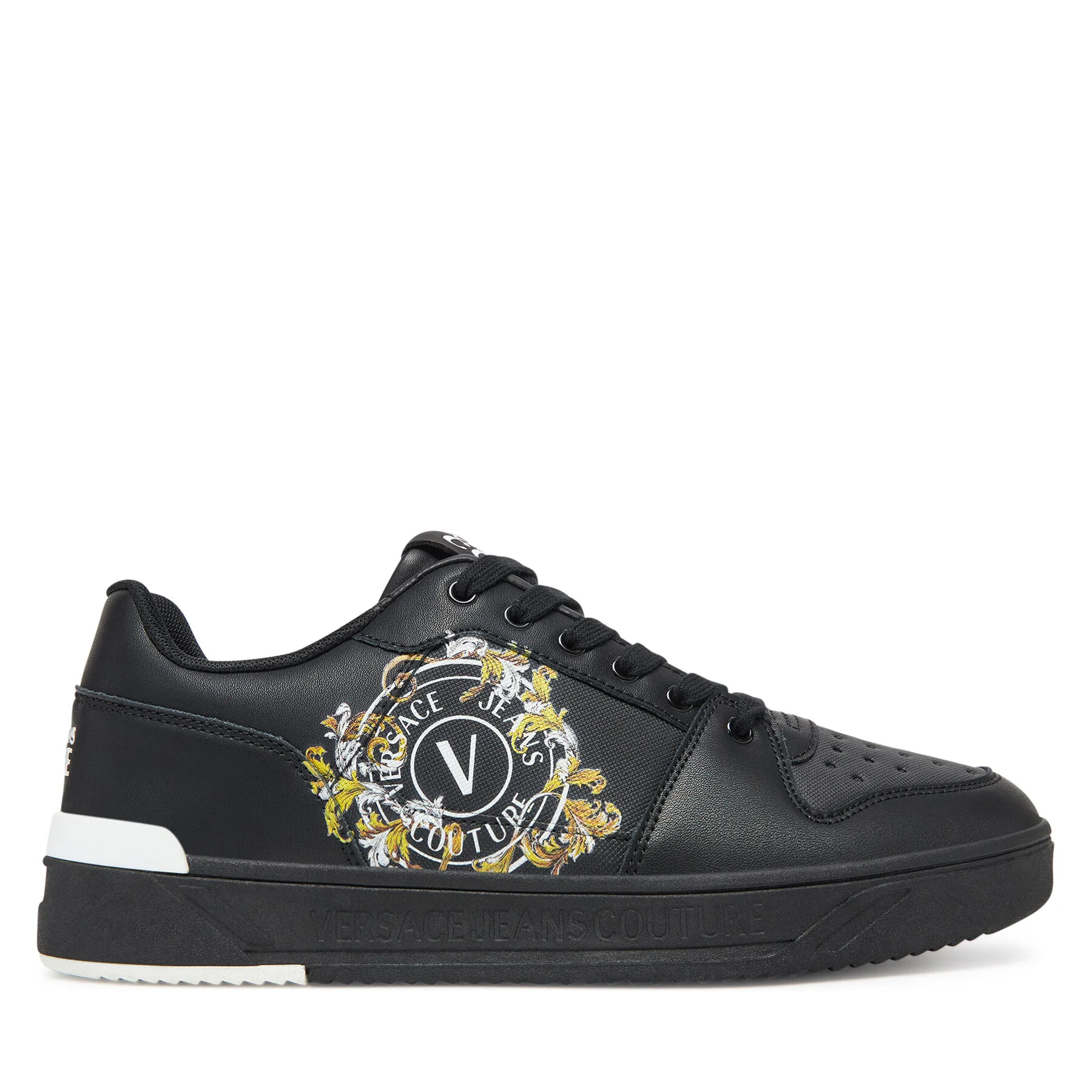 Мъжки маратонки Versace Jeans Couture 78YA3SJ1 черни – Черен – Мъжки ниски маратонки