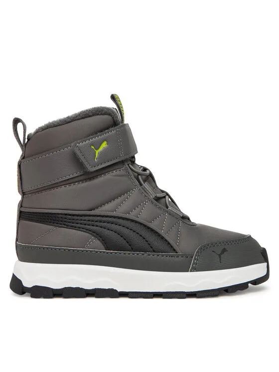 Детски апрески Puma Evolve Boot Ac+ 392645 сиви – Апрески за момчета
