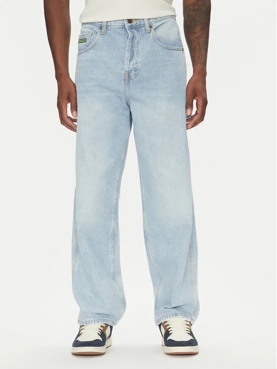 DC Shoes Дънки Worker Baggy Carpenter Ril ADYDP03087 Светлосиньо Regular Fit – Мъжки loose дънки