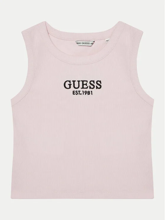 Детски потник Guess KBZP4 розов – Детски топове