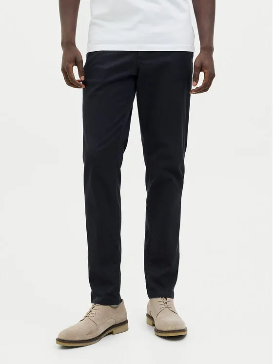 Jack & Jones Чино панталони Marco Arthur 12260904 Тъмносин Slim Fit – Мъжки чино панталони