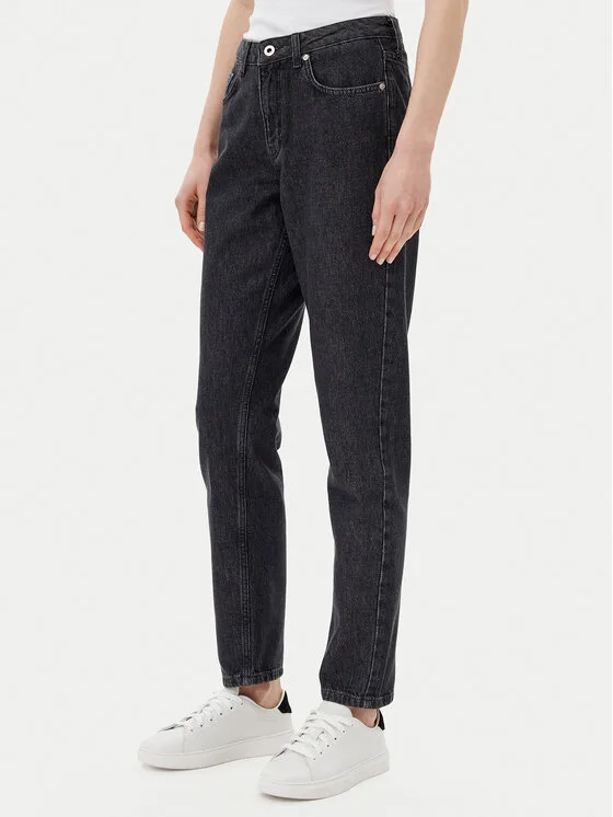 Karl Lagerfeld Jeans Дънки A2W10138 Черен Mom Fit – Дамски boyfriend дънки
