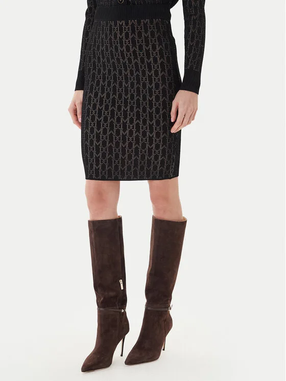 Marciano Guess Мини пола 5YGD16 5877Z Черен Slim Fit – Дамски поли тип молив
