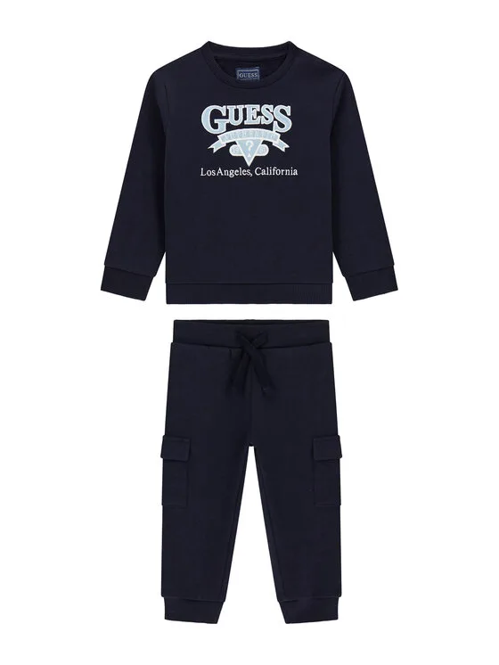 Guess Анцуг N6YG04 K4080 Тъмносин Regular Fit – Детски комплекти