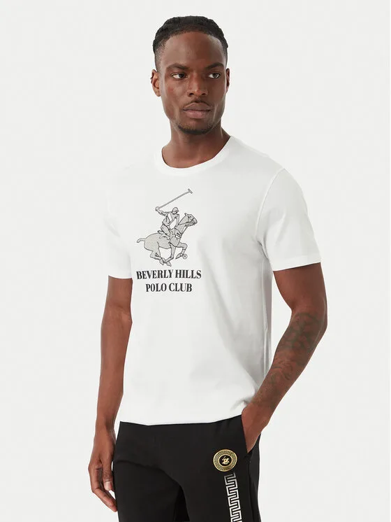 Beverly Hills Polo Club Тишърт M1619-HR Бял Regular Fit – Мъжки тениски