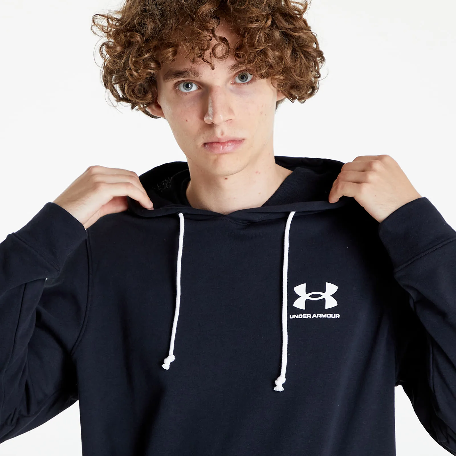 Суитшърт Under Armour Rival Terry Lc Hoodie Black/ Onyx White S – Black|Onyx White – Мъжки худита
