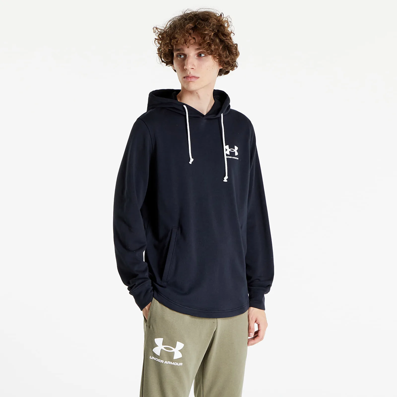 Суитшърт Under Armour Rival Terry Lc Hoodie Black/ Onyx White S – Black|Onyx White – Мъжки худита