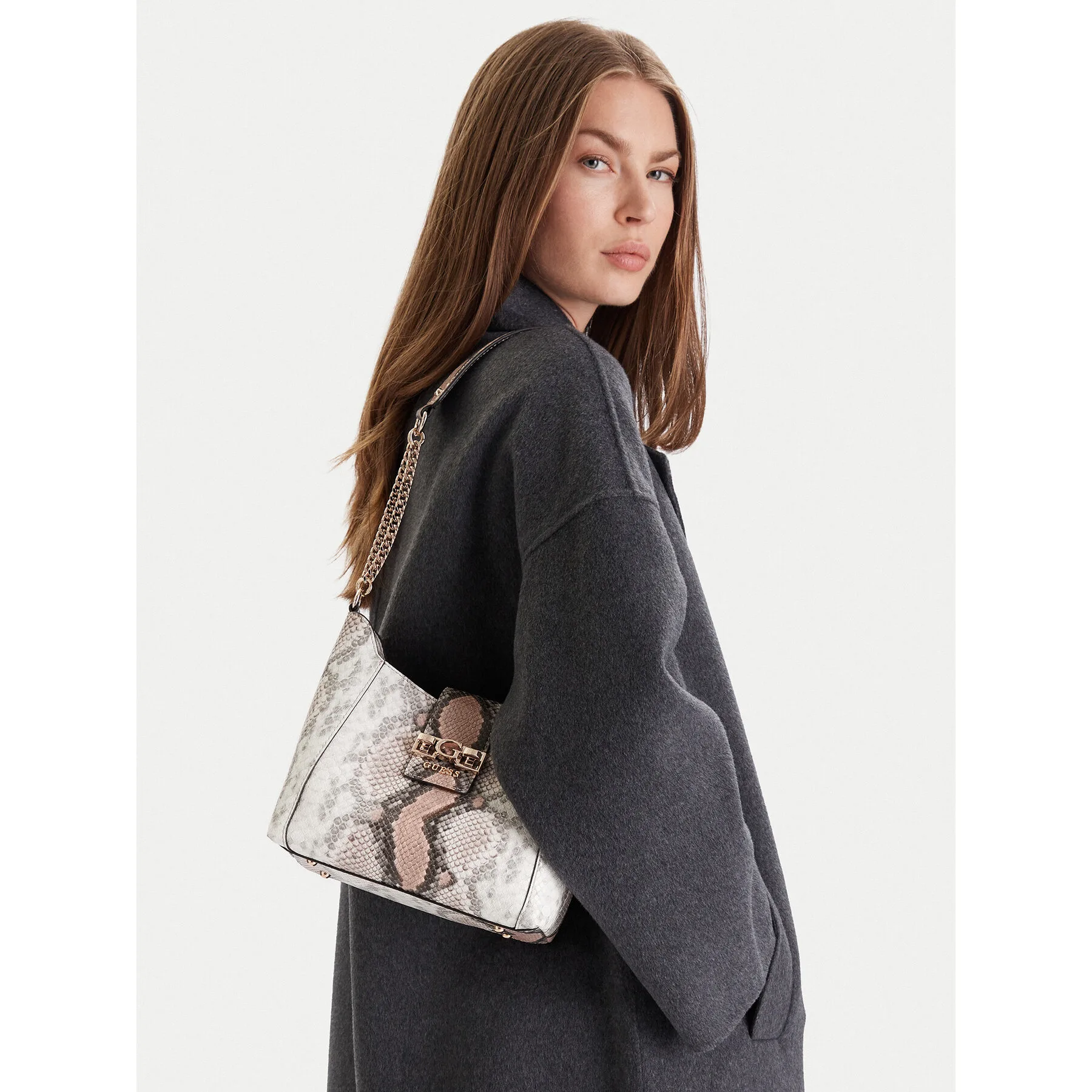 Дамска чанта Guess Jane HWKG98 91010 Цветен – Класически дамски чанти