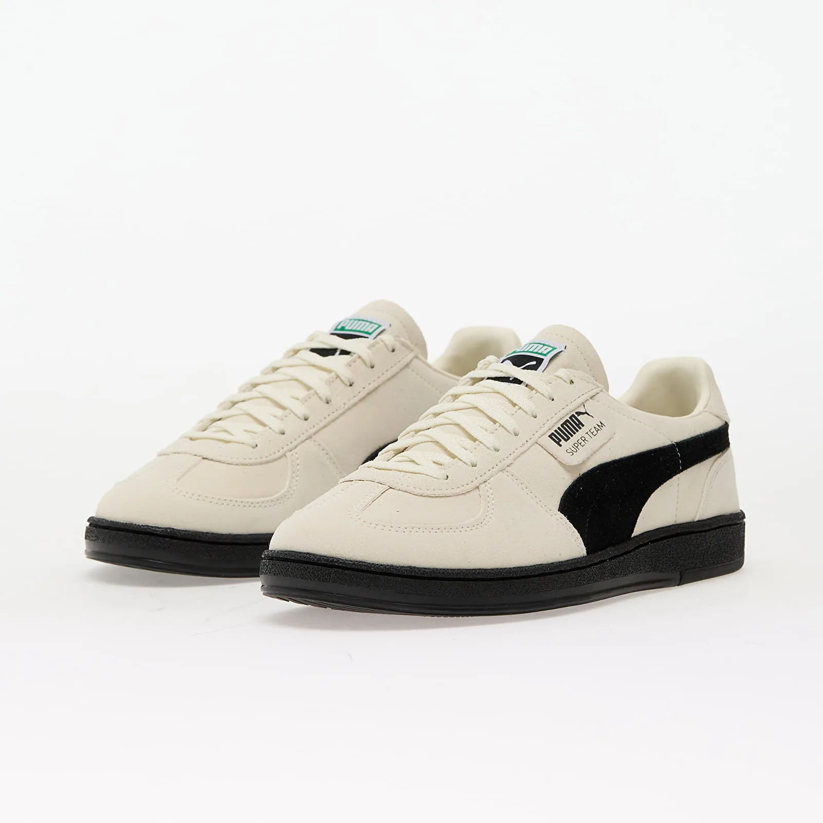 Мъжки маратонки Puma Super Team 40317103 бели – Warm White-Puma Black – Мъжки ниски маратонки