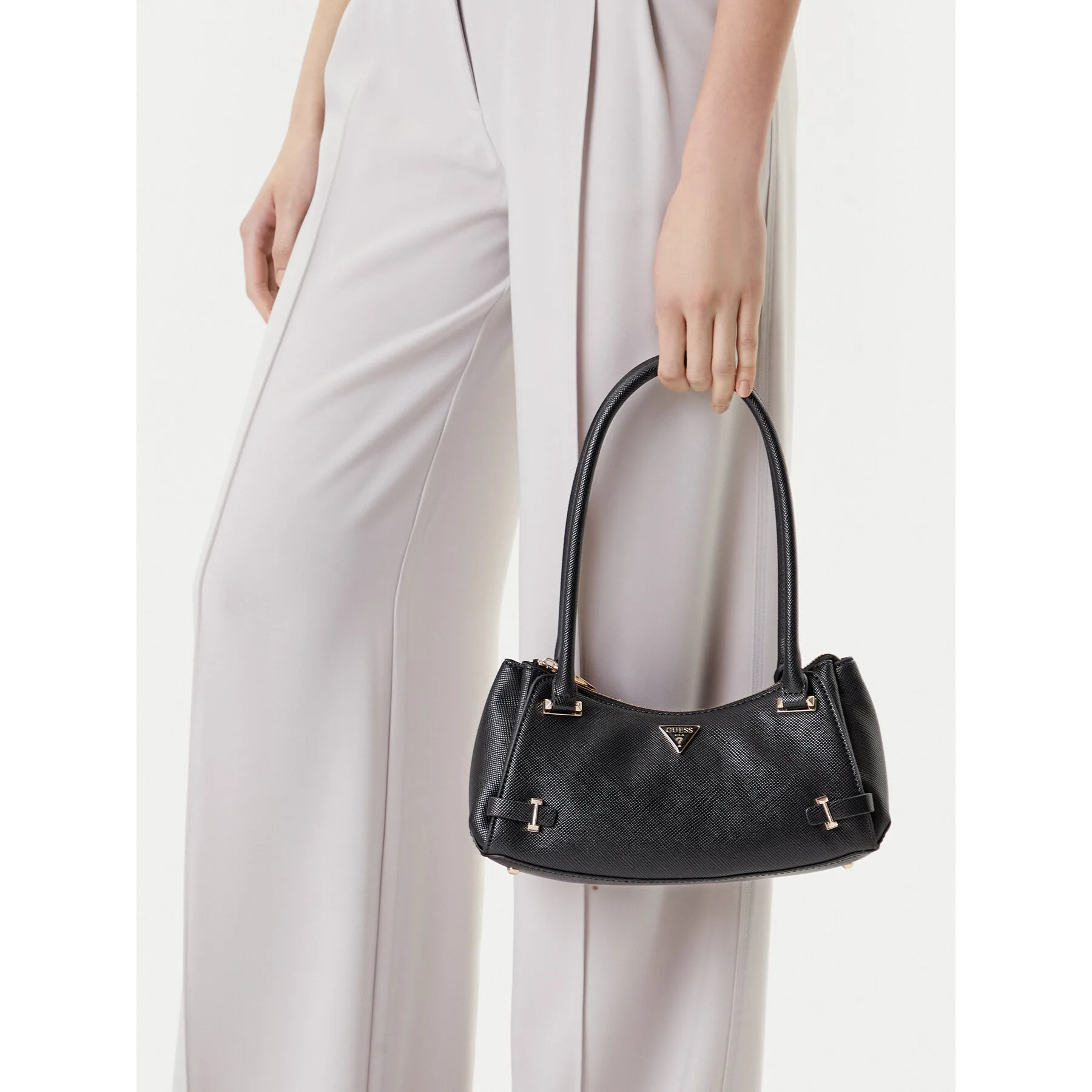 Дамска чанта Guess Rosalba HWZG96 57170 Черен – Класически дамски чанти