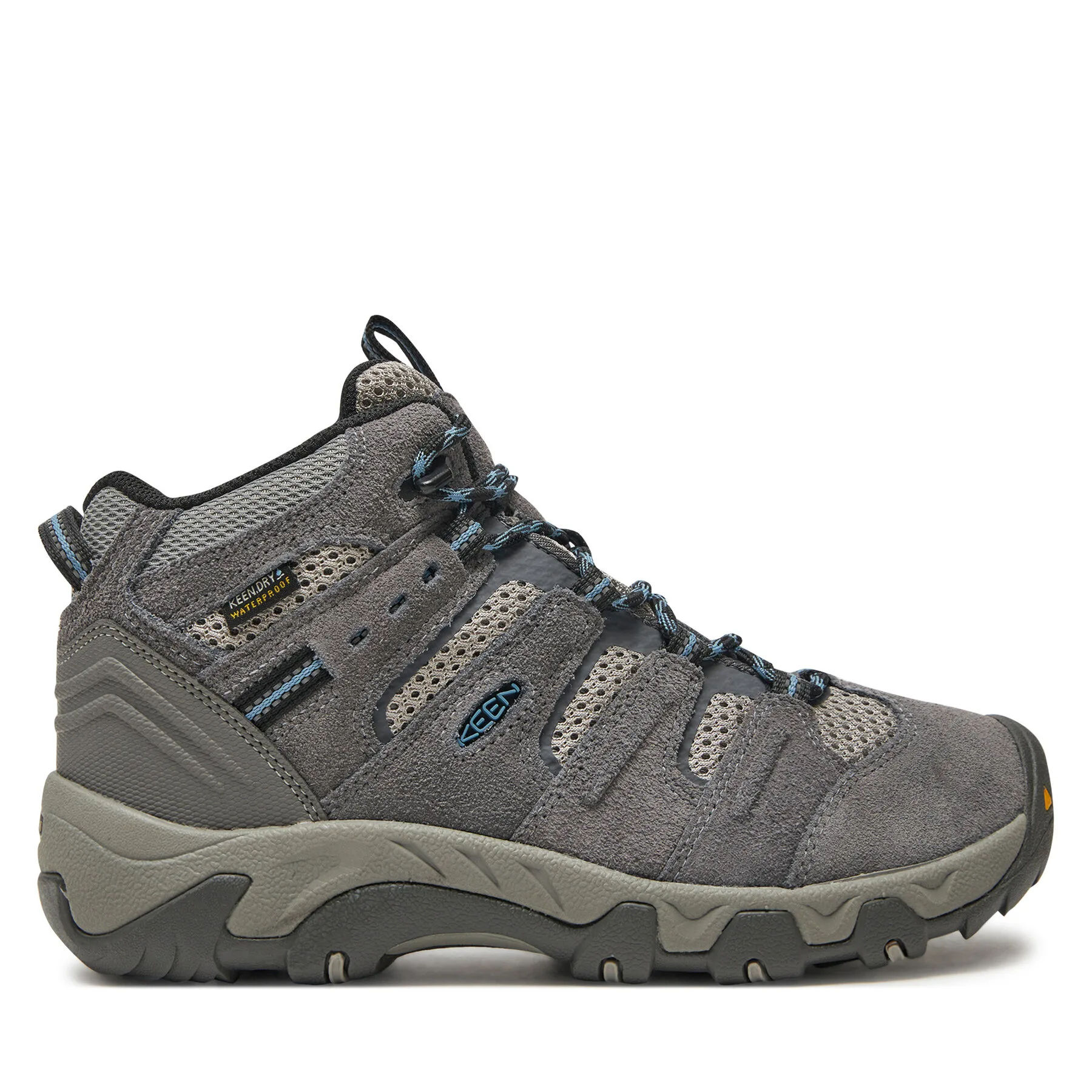 Дамски туристически обувки Keen Headout Mid Wp Steel сиви – Дамски ниски трекинг обувки