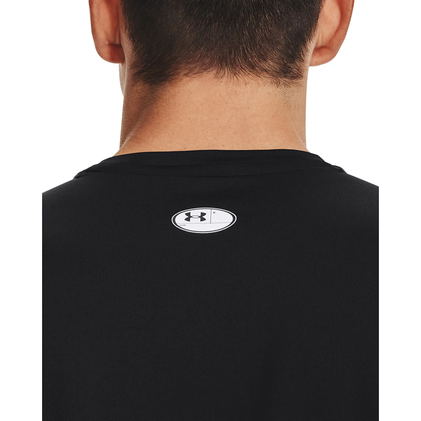 Тениска Under Armour Hg Armour Fitted SS Tee Black/ White S – Black|White – Мъжки тениски