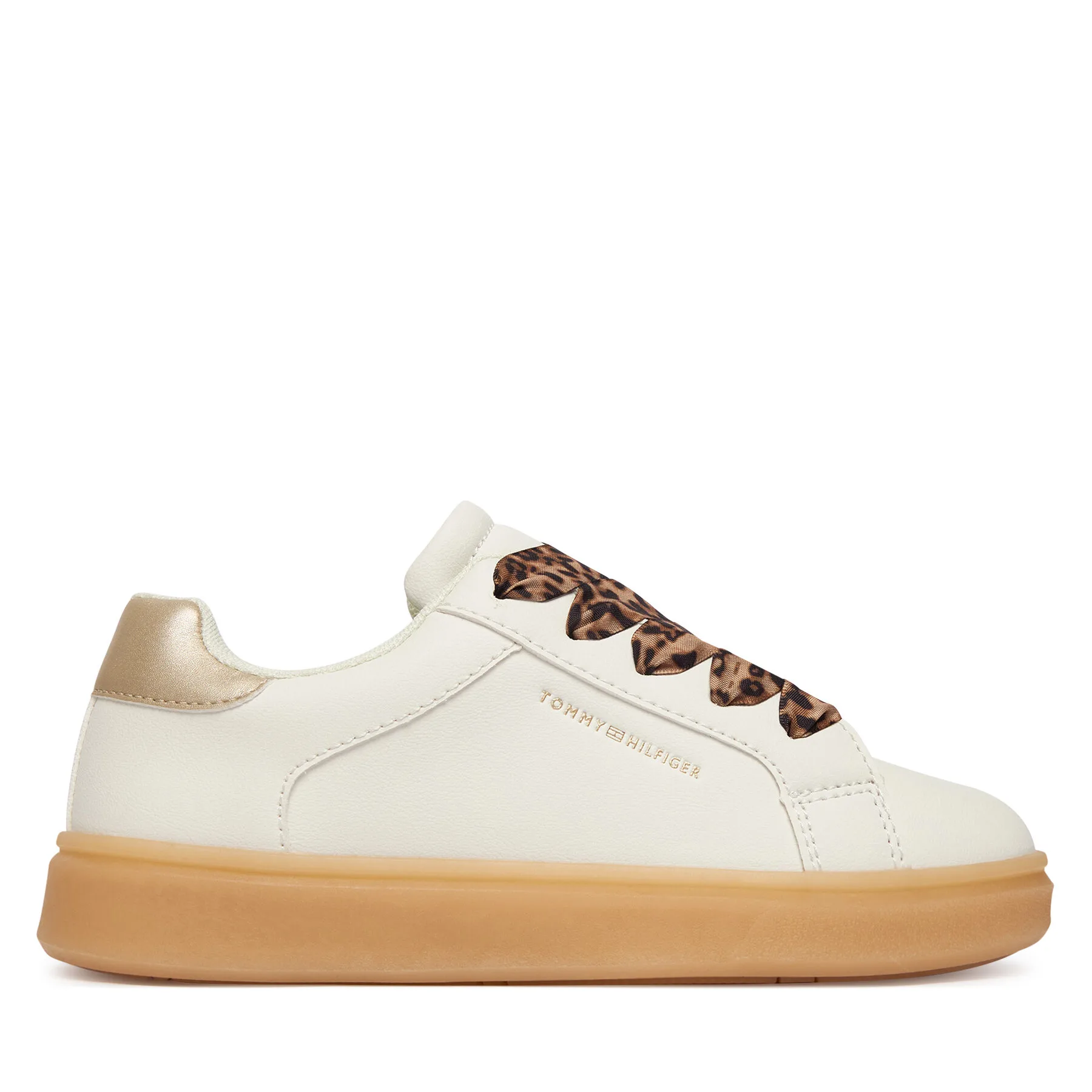 Сникърси Tommy Hilfiger T1A9-34230-1355X024 S Екрю – Кремав – Маратонки за момичета