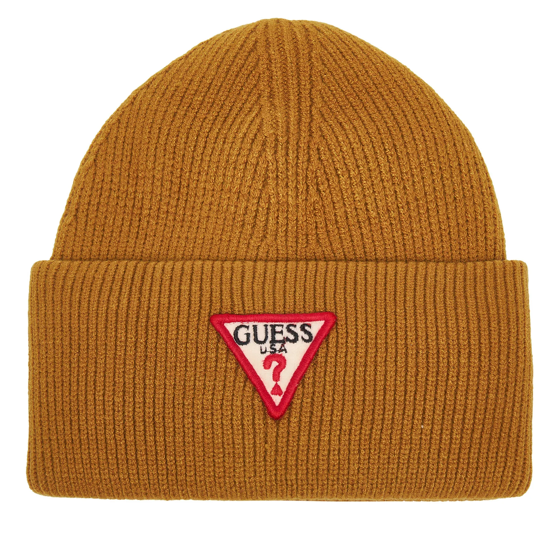 Дамска зимна шапка Guess AW5234 VIS01 кафява – Зимни шапки