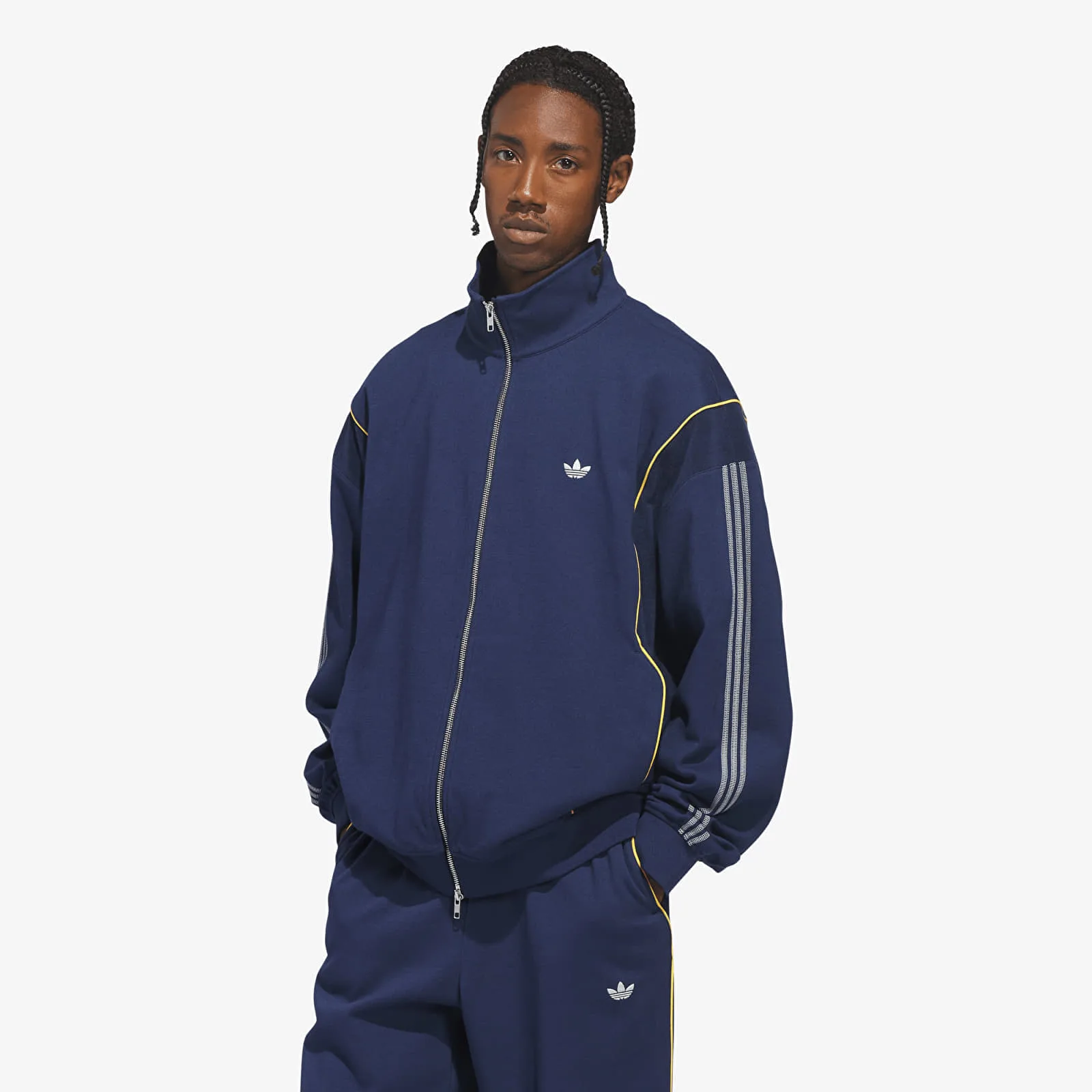 Суитшърт adidas City Terrace Track Track Top UNISEX Night Indigo L – Мъжки суитшърти и худита