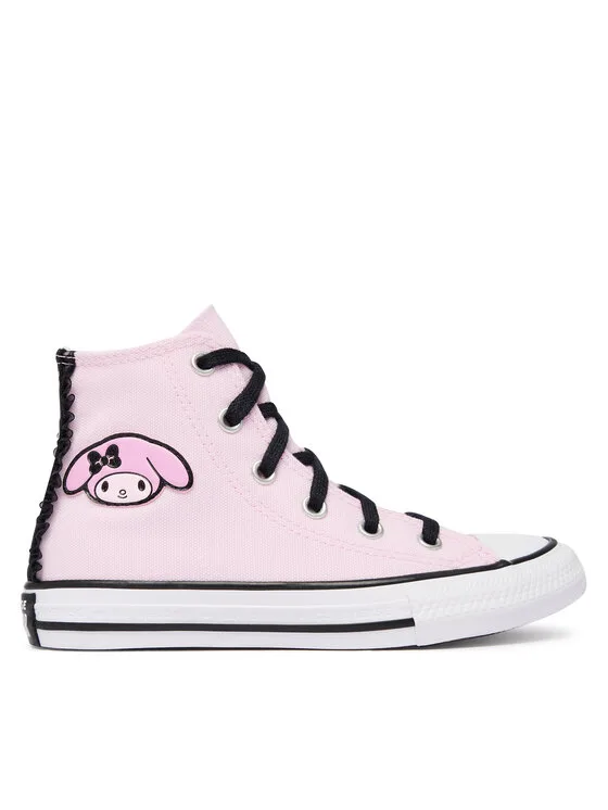 Детски високи кецове Converse Chuck Taylor All Star Hi My светлорозови