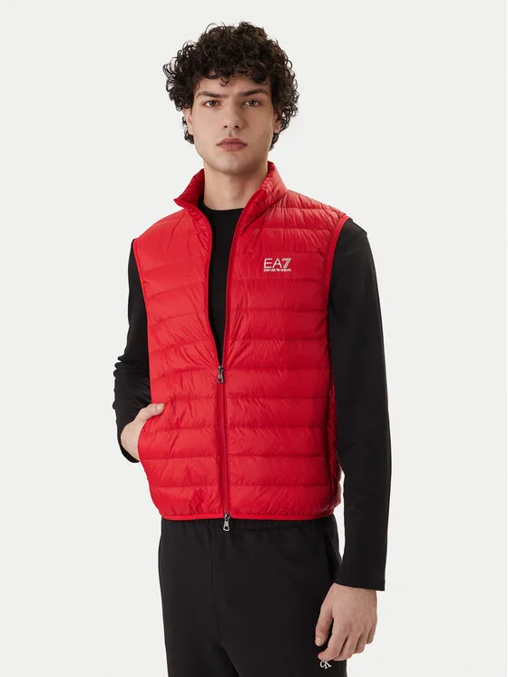 Мъжки елек EA7 Emporio Armani Pngpz червен – Мъжки елеци