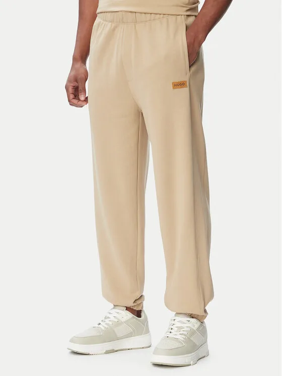 HUGO Долнище анцуг Nevatro 50564047 Бежов Regular Fit – Мъжки спортни панталони