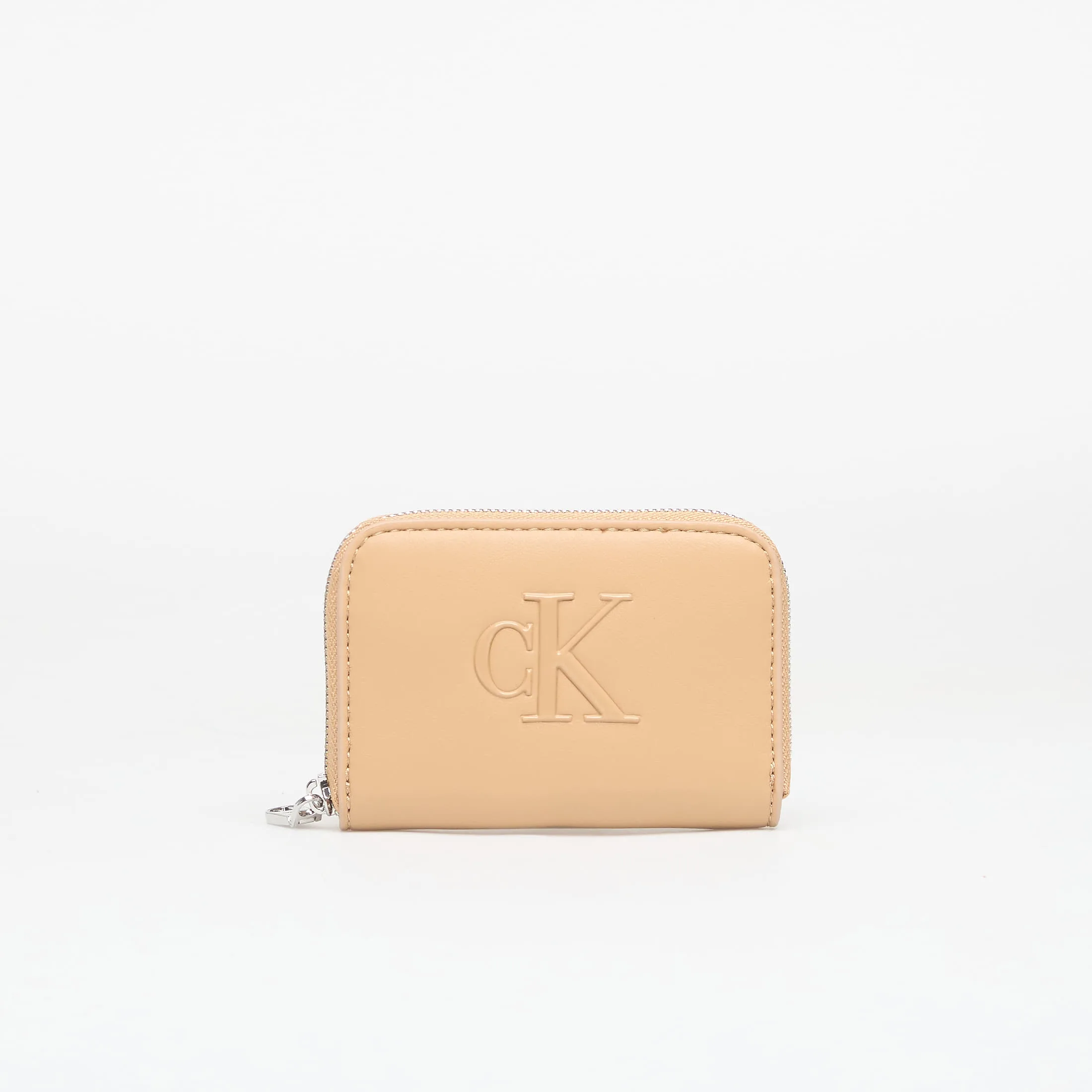 Мъжко портмоне Calvin Klein Bold Ck Medium Zip Around – Tannin – Мъжки портмонета
