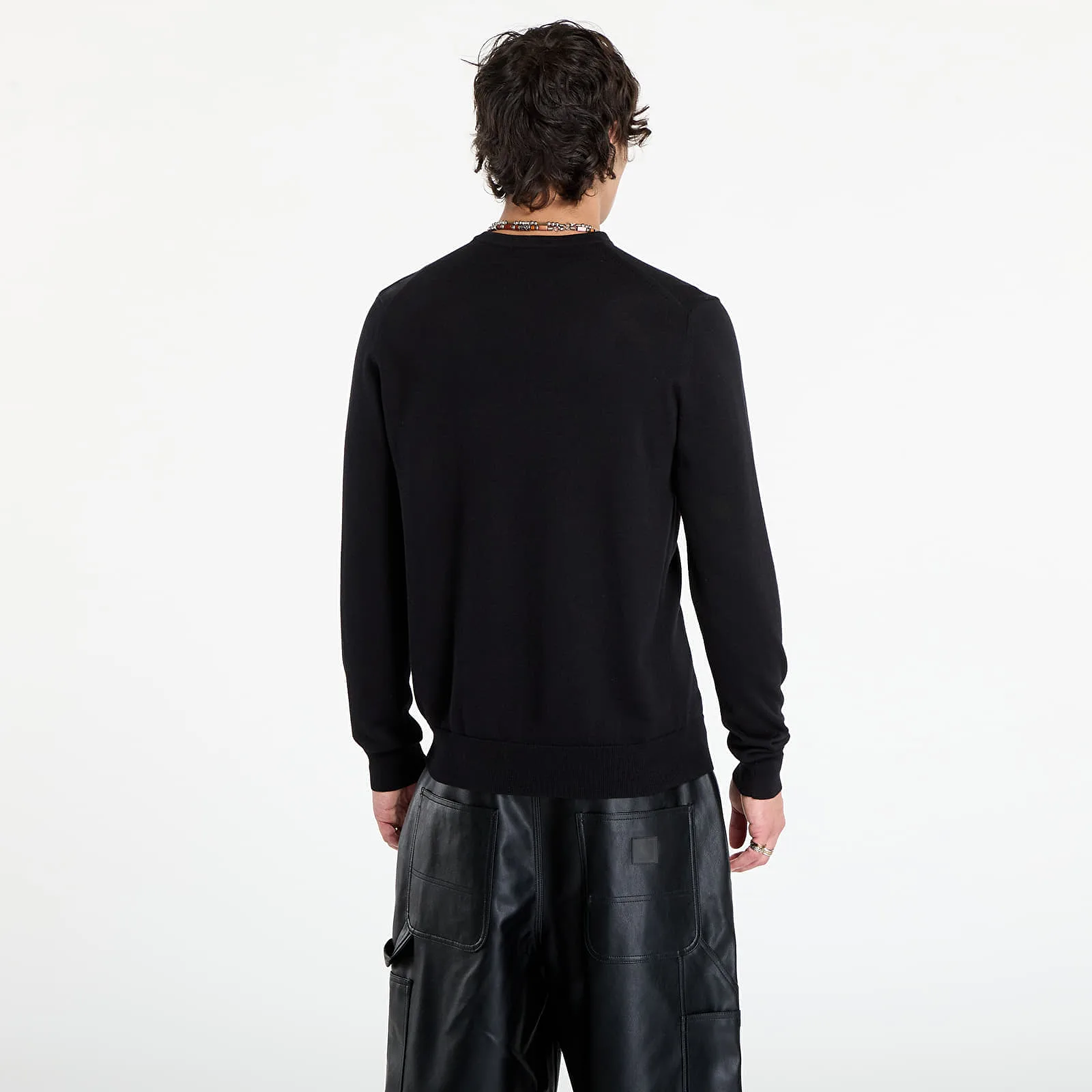 Пуловер FRED PERRY Classic Crew Neck Jumper Black M – Мъжки пуловери и жилетки