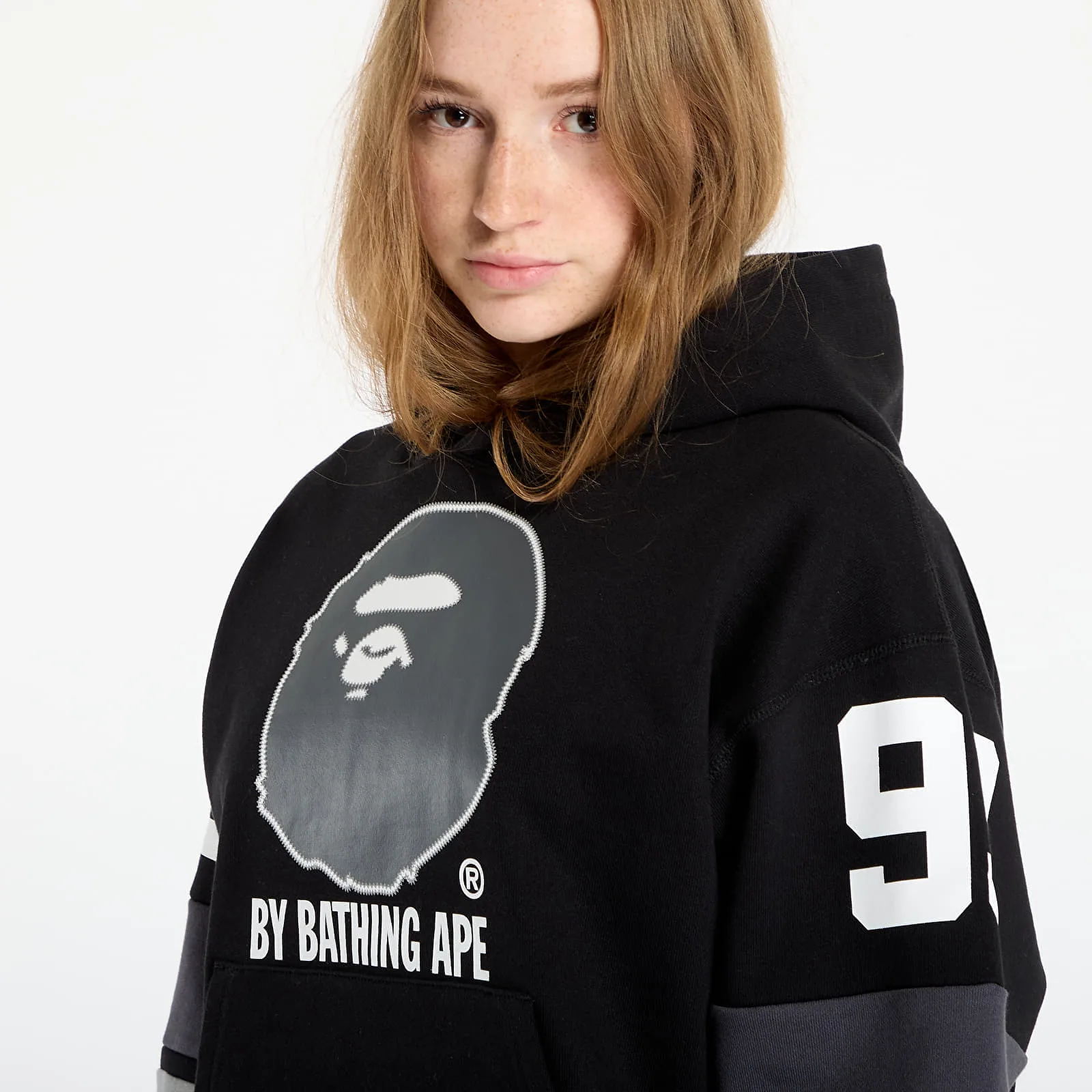 Мъжки суитшърт с качулка A BATHING APE Bape Pullover черен – Black – Мъжки худита
