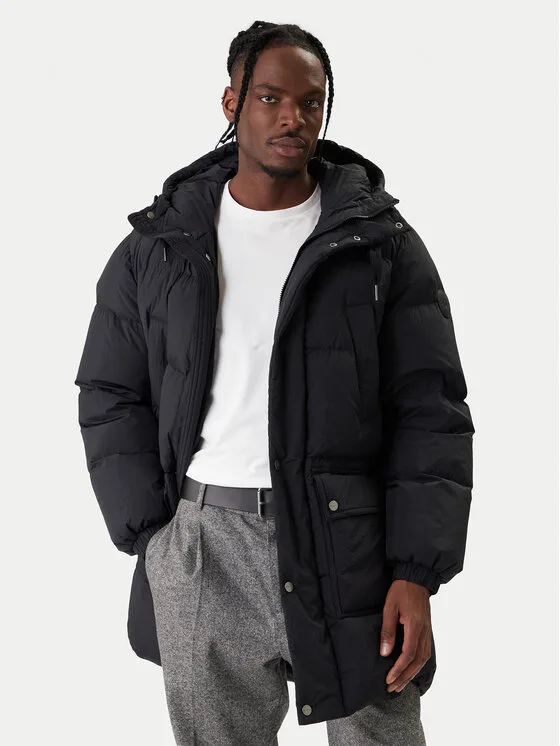 Gant Пухено яке 7006568 Черен Regular Fit – Мъжки пухени якета
